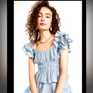 Ulla Johnson Paloma Top - Marine